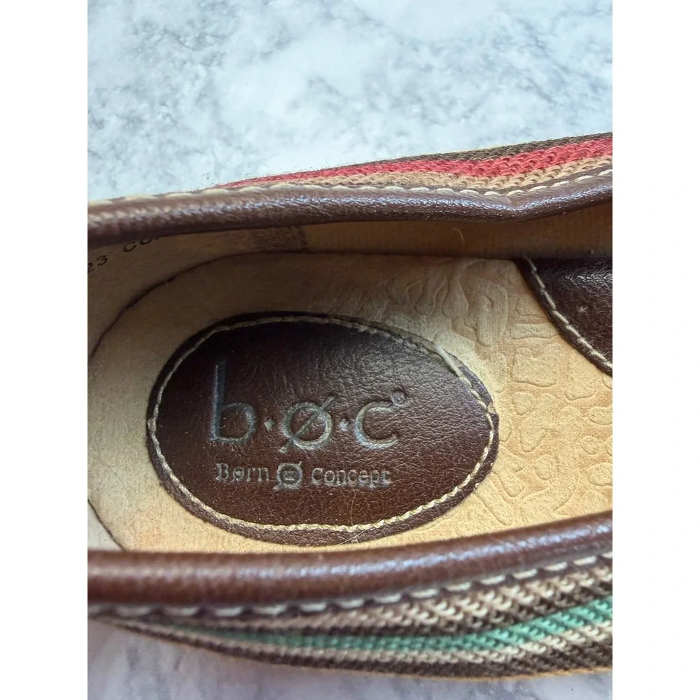 b.o.c. Born Concept Women 8M Striped Espadrille Flats Multi Color C87223 CCAH15